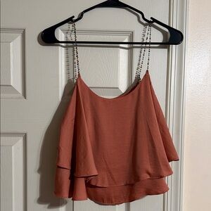 Mustard Seed Terracotta Layered Camisole